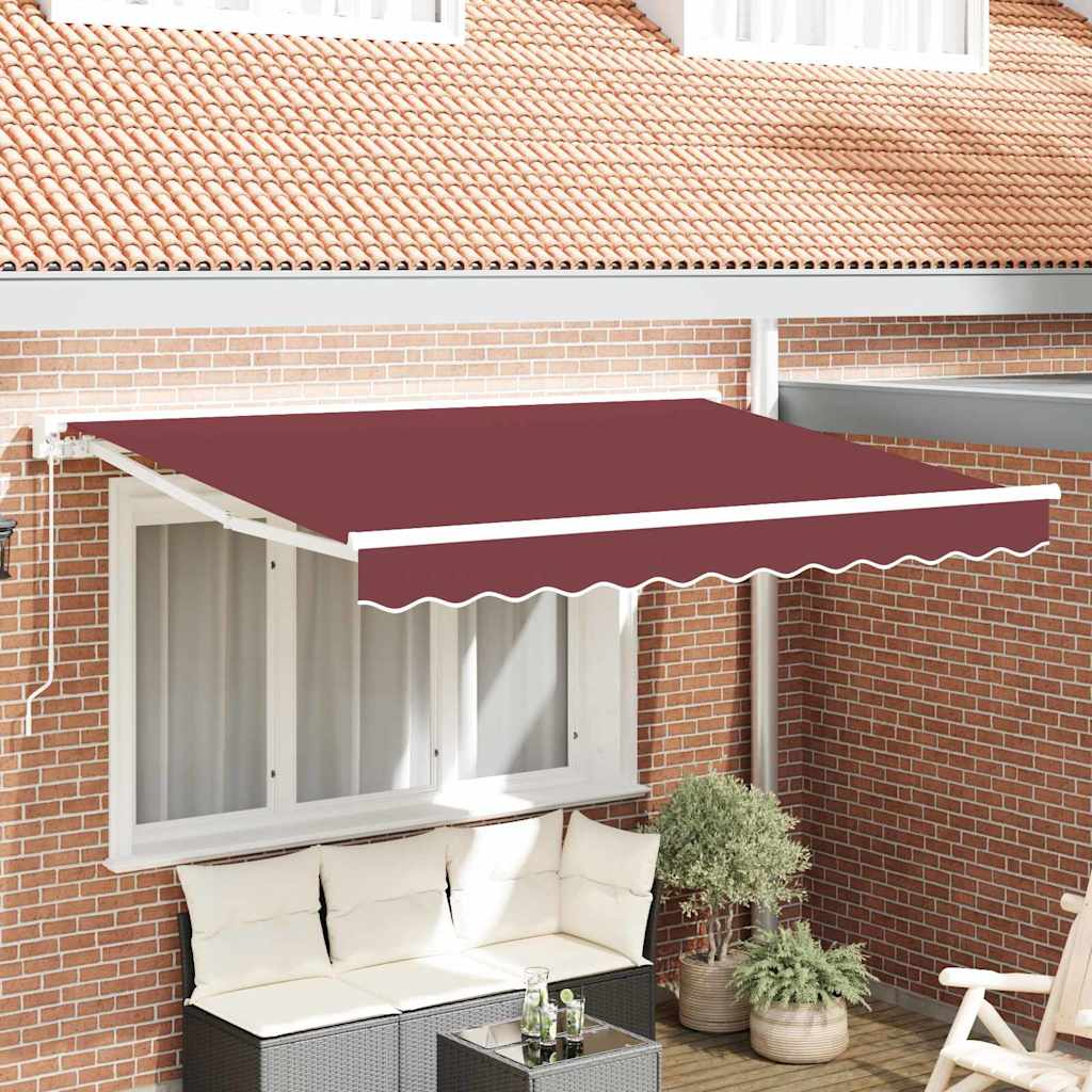 Markiseramme Bordeaux 250 x 200 cm Polyester med PU belægning