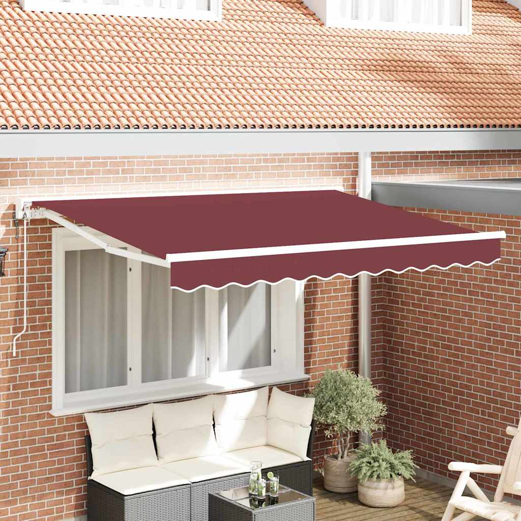 Markiseramme Bordeaux 250 x 200 cm Polyester med PU belægning