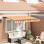 Udtrækkelig markise Gul og orange 250 x 200 cm Stof