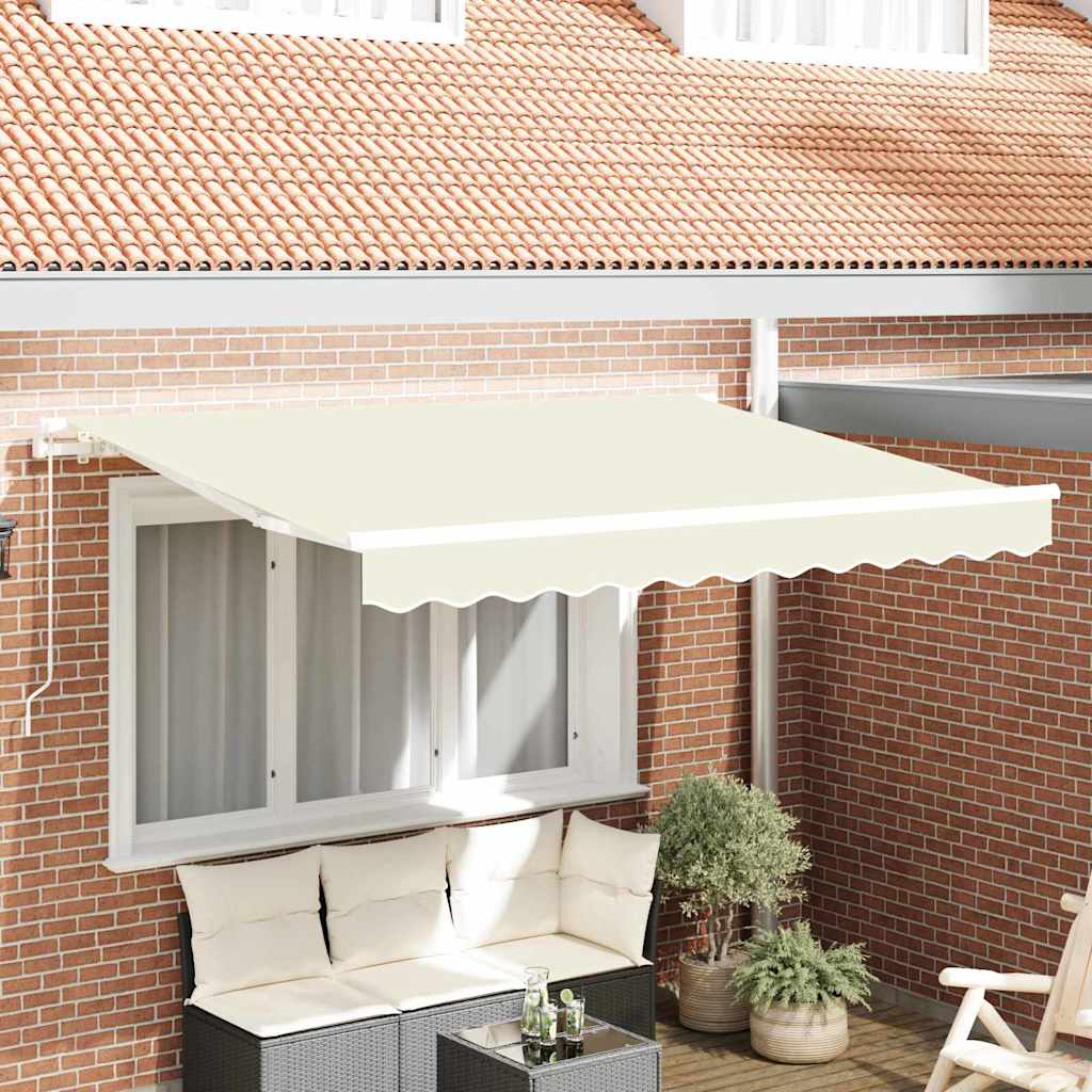 Udtrækkelig markise Creme 300 x 200 cm Stof