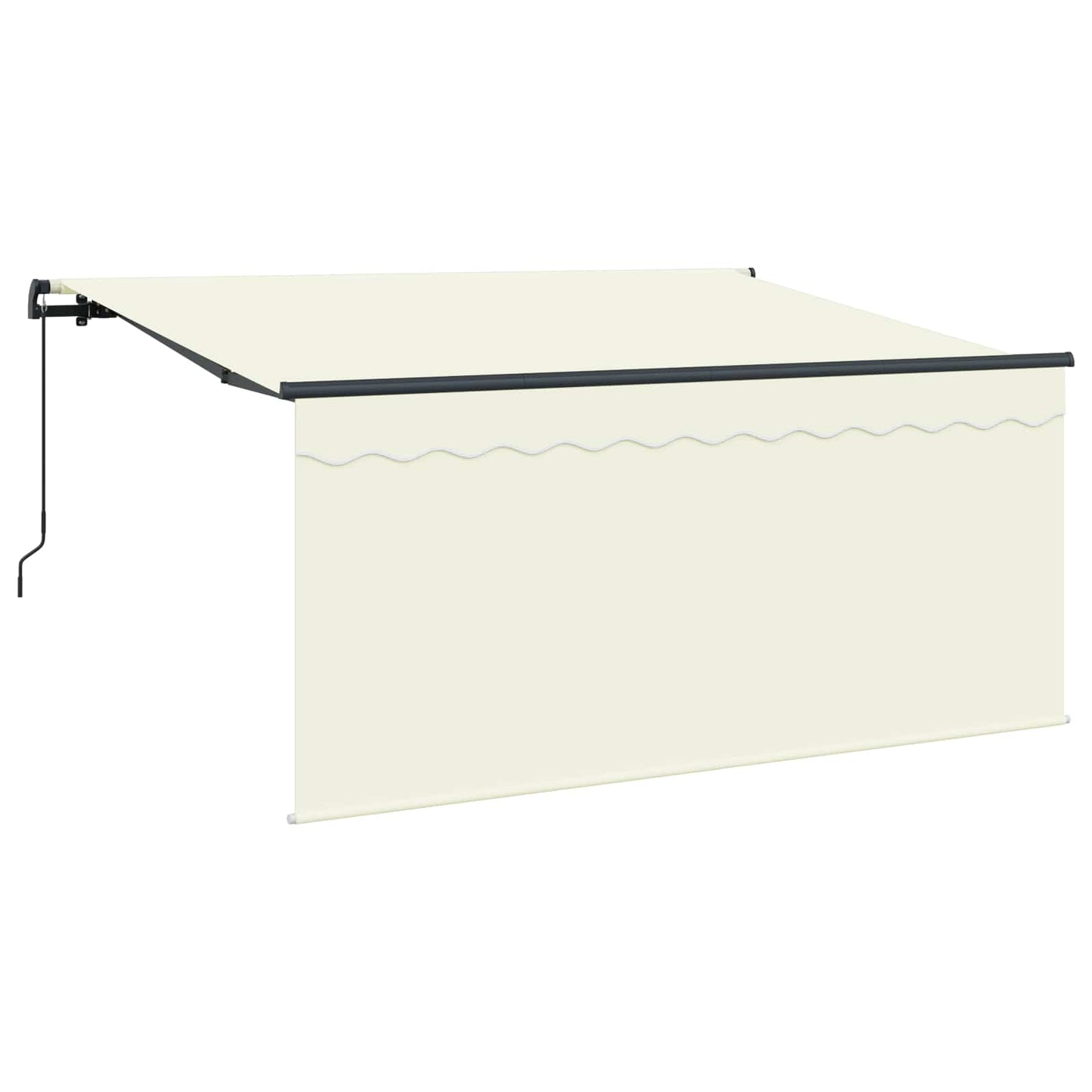 Udtrækkelig markise Creme 300 x 200 cm Polyester og Aluminium