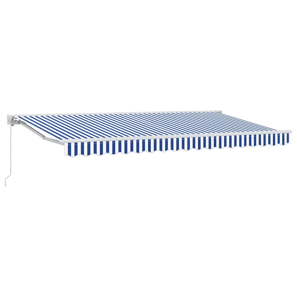 Markiseramme Blå og Hvid 350 x 200 cm