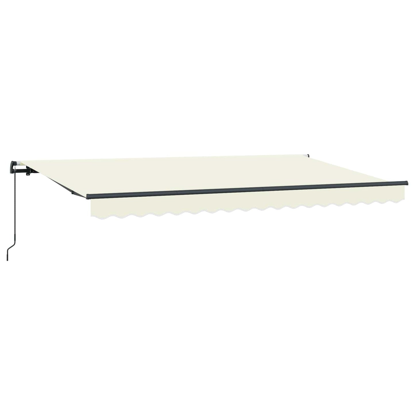 Udtrækkelig markise Creme 350 x 200 cm Stof