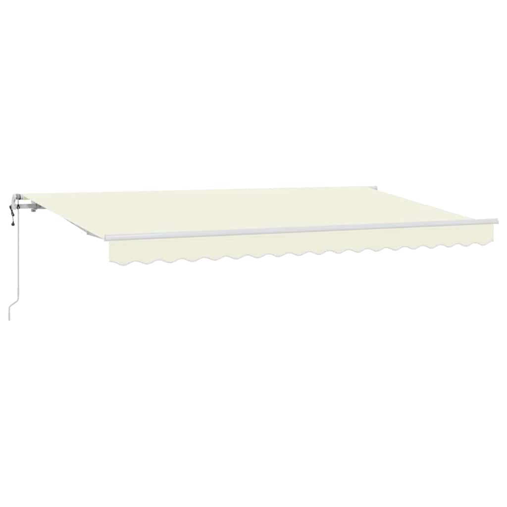 Udtrækkelig markise Creme 350 x 200 cm Stof