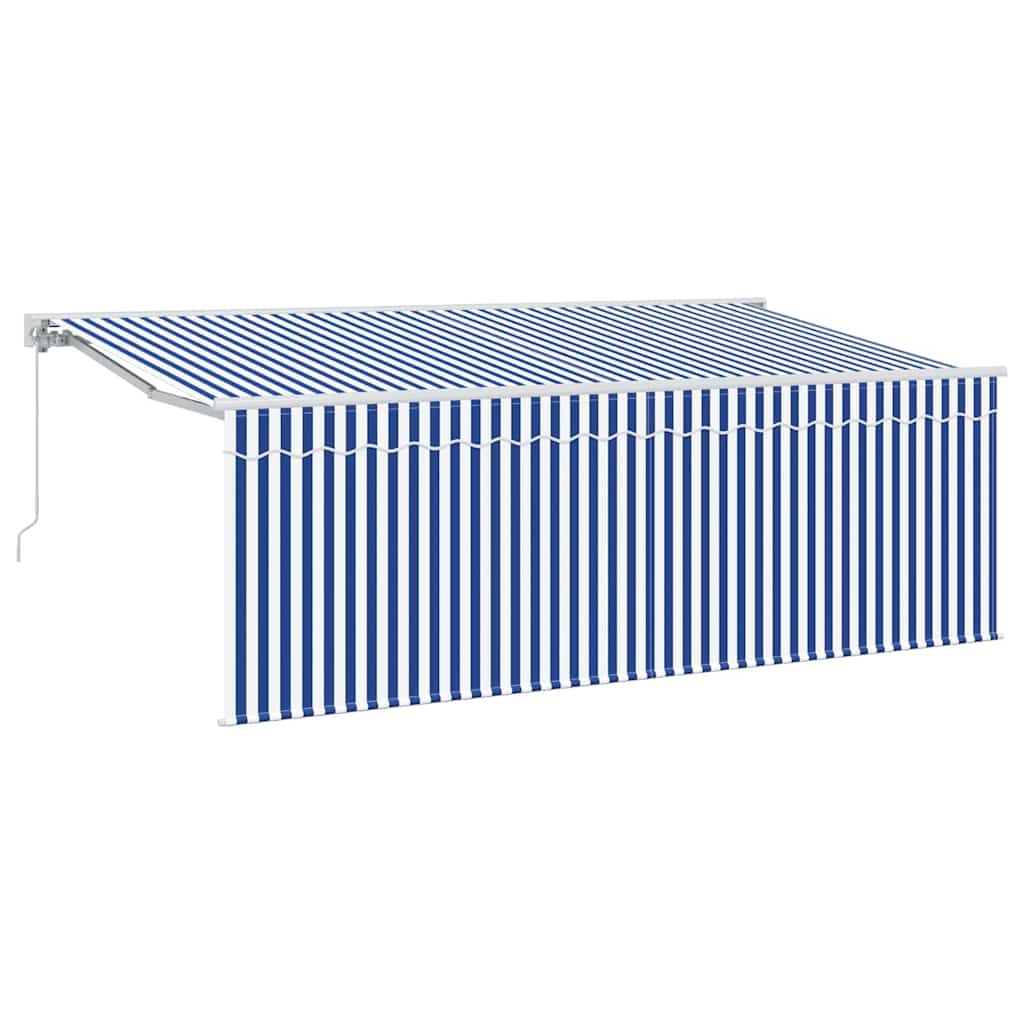 Udtrækkelig markise Blå 350 x 200 cm Stof