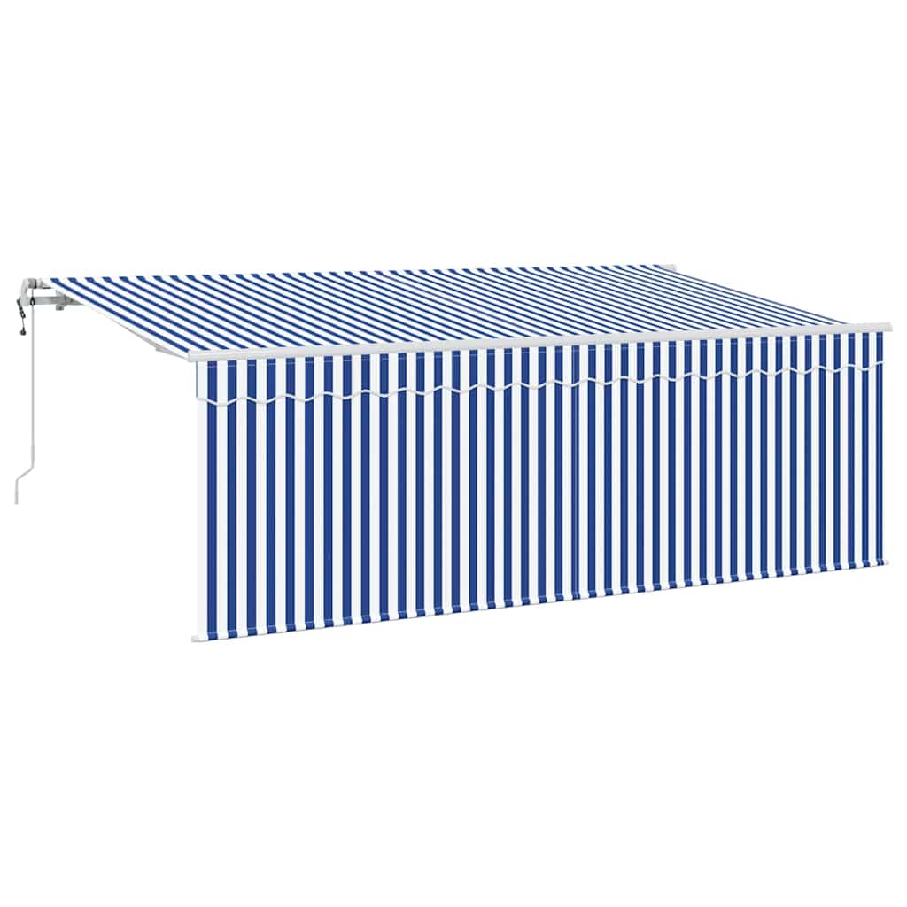 Udtrækkelig markise Blå 350 x 200 cm Stof