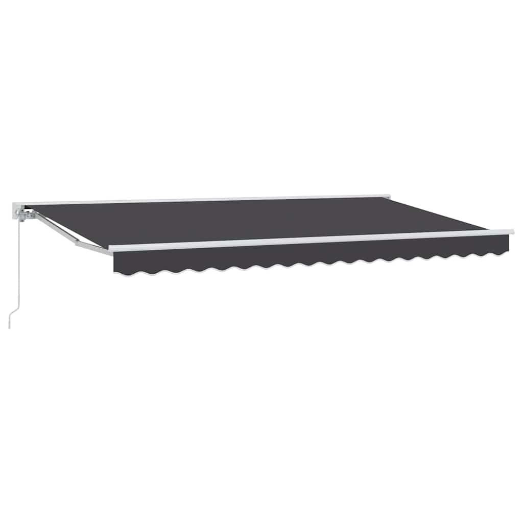 Markiseramme Antracit 350 x 200 cm Polyester med PU belægning