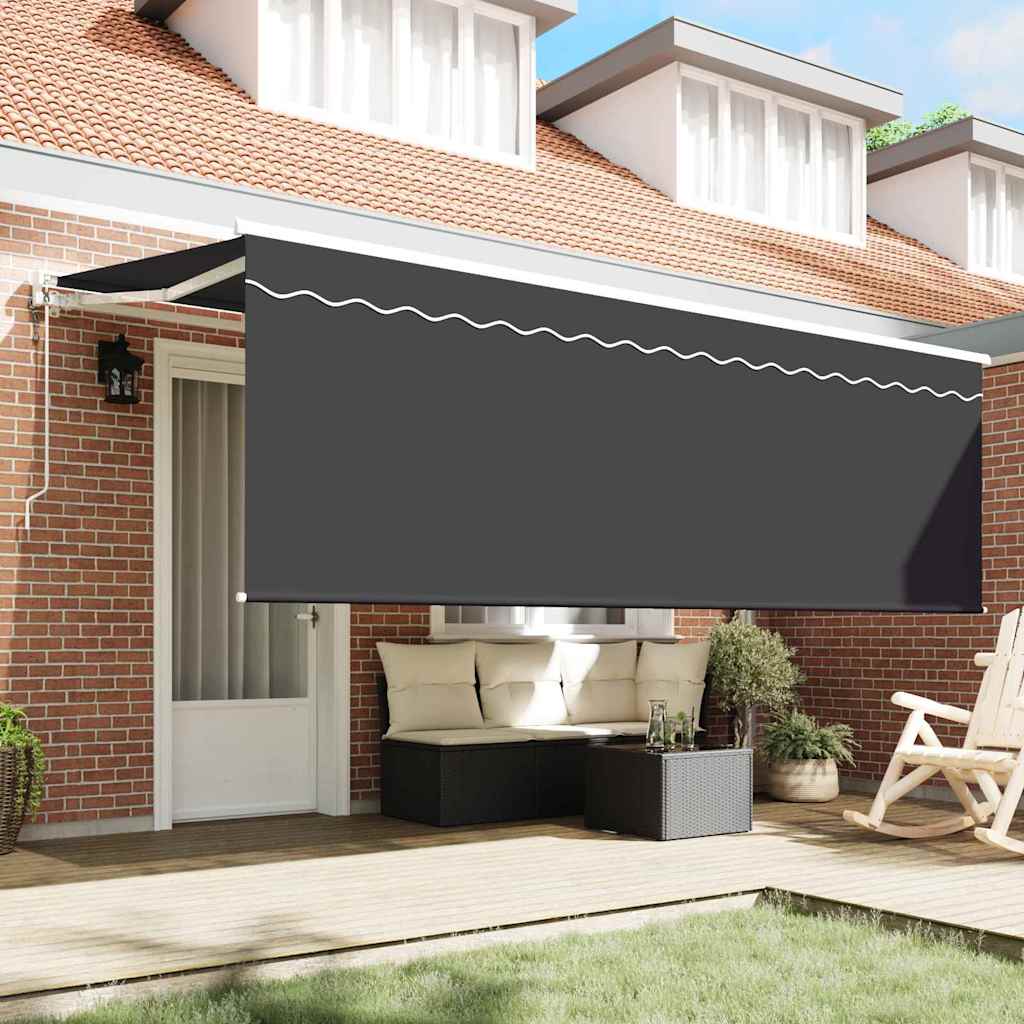 Udtrækkelig markise Antracit 350 x 200 cm