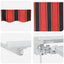 Markiseramme Orange og Sort 350 x 200 cm