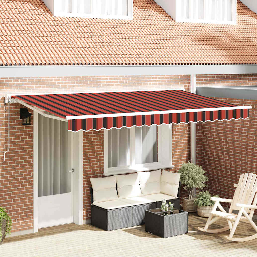 Markiseramme Orange og Sort 350 x 200 cm