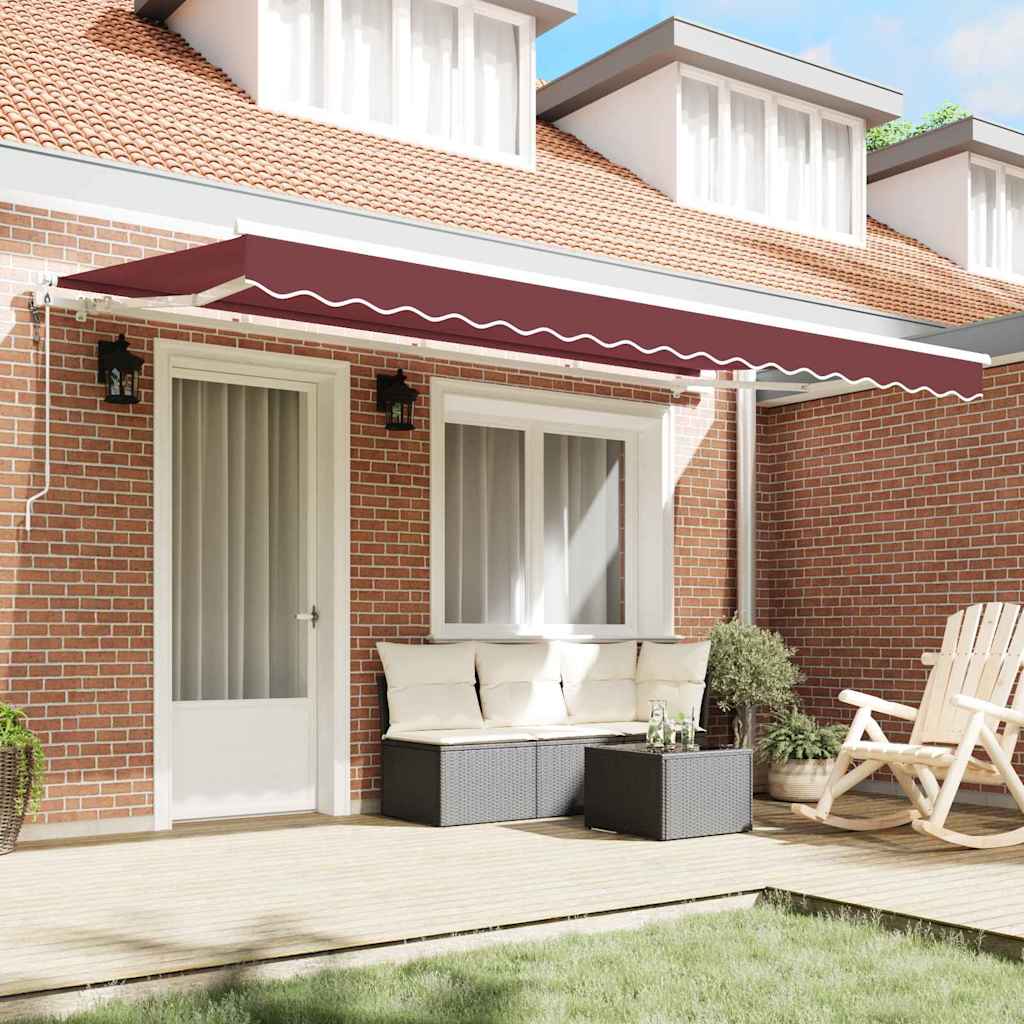 Udtrækkelig markise Bordeaux 350 x 200 cm Stof