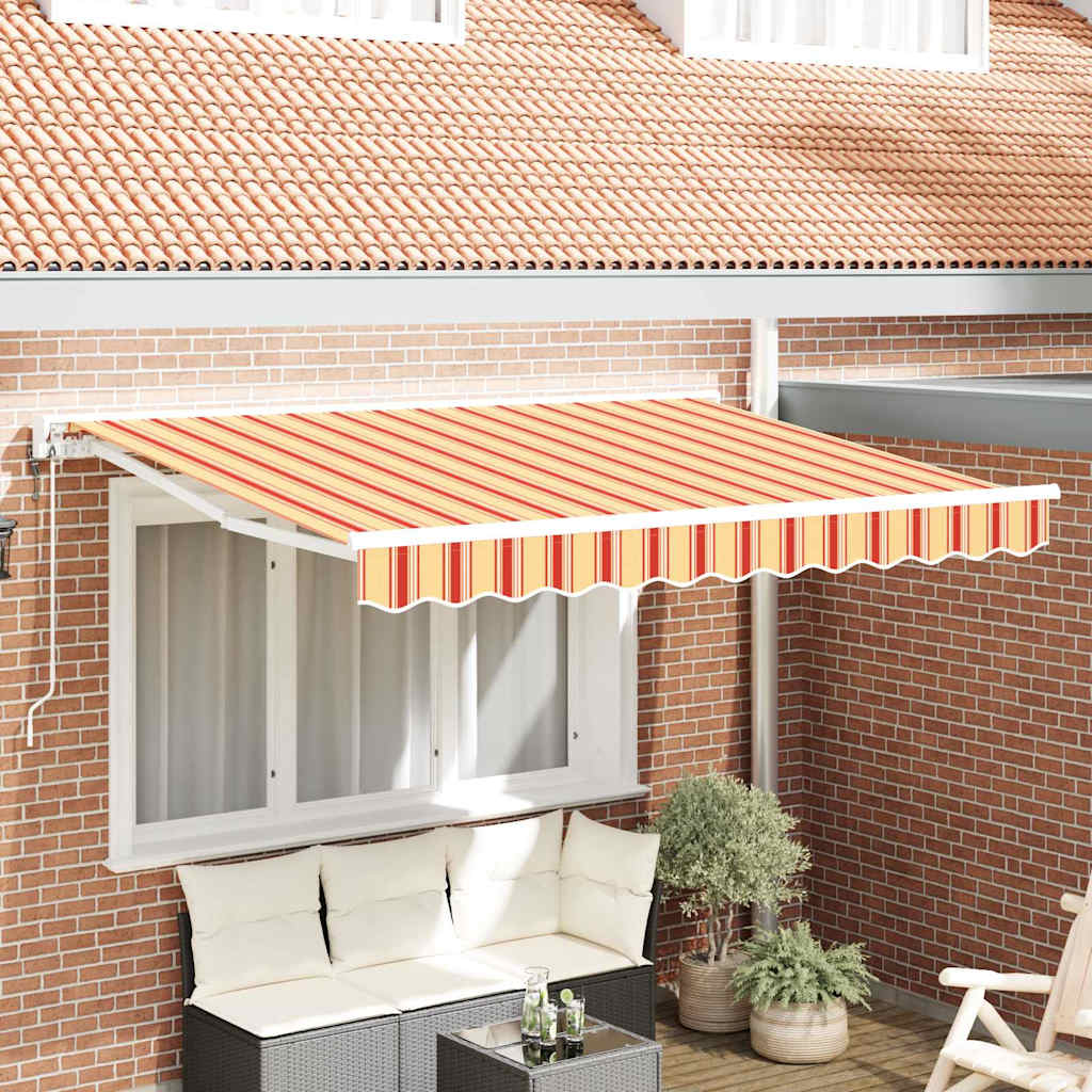 Markiseramme Flerfarvet 350 x 200 cm Polyester med PU belægning
