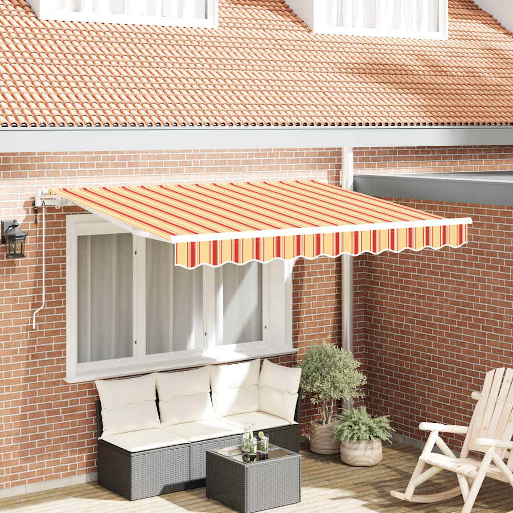 Udtrækkelig markise Gul 350 x 200 cm Stof