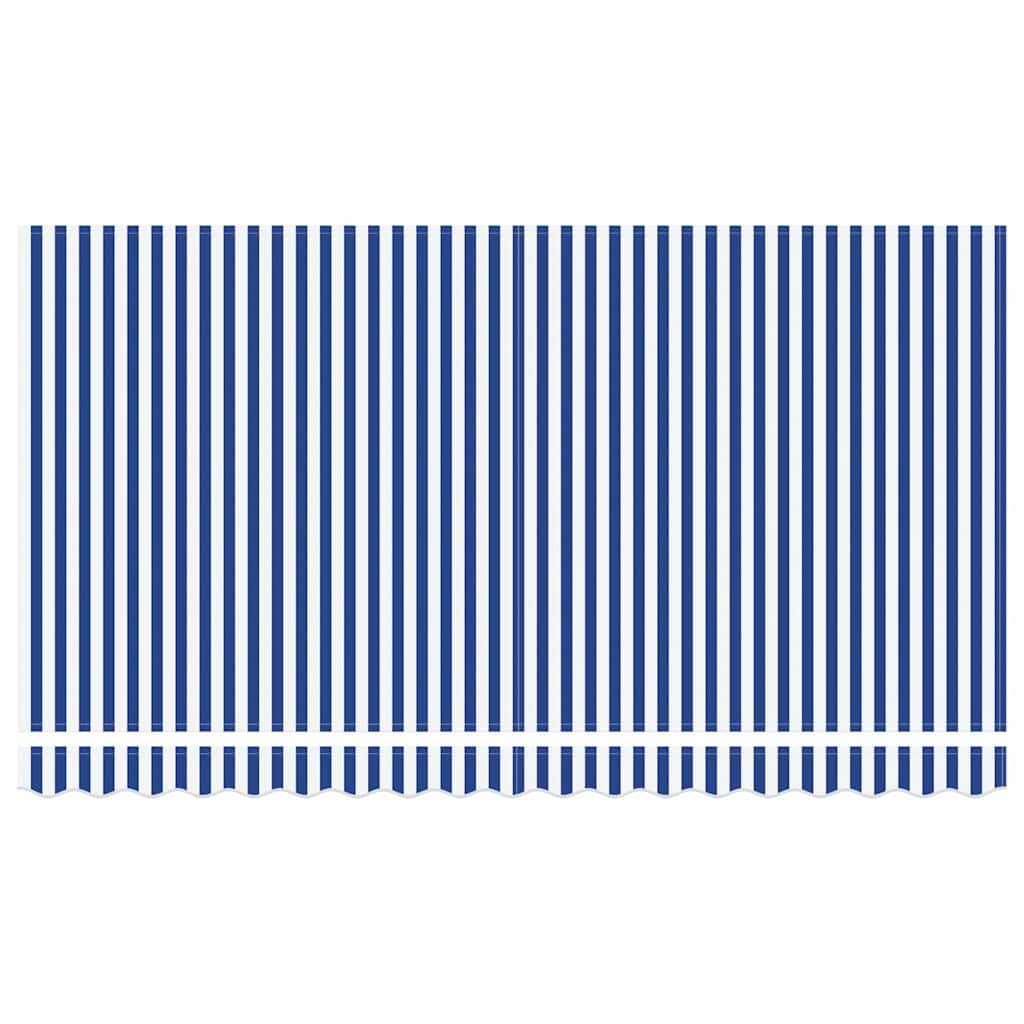 Markiseramme Blå og Hvid 400 x 200 cm