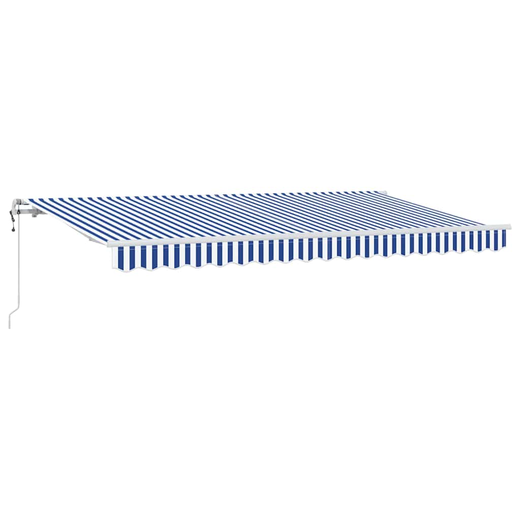Udtrækkelig markise Blå 400 x 200 cm Stof