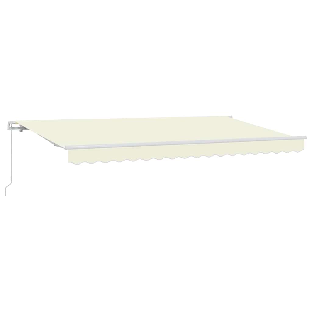 Udtrækkelig markise Creme 400 x 200 cm Stof