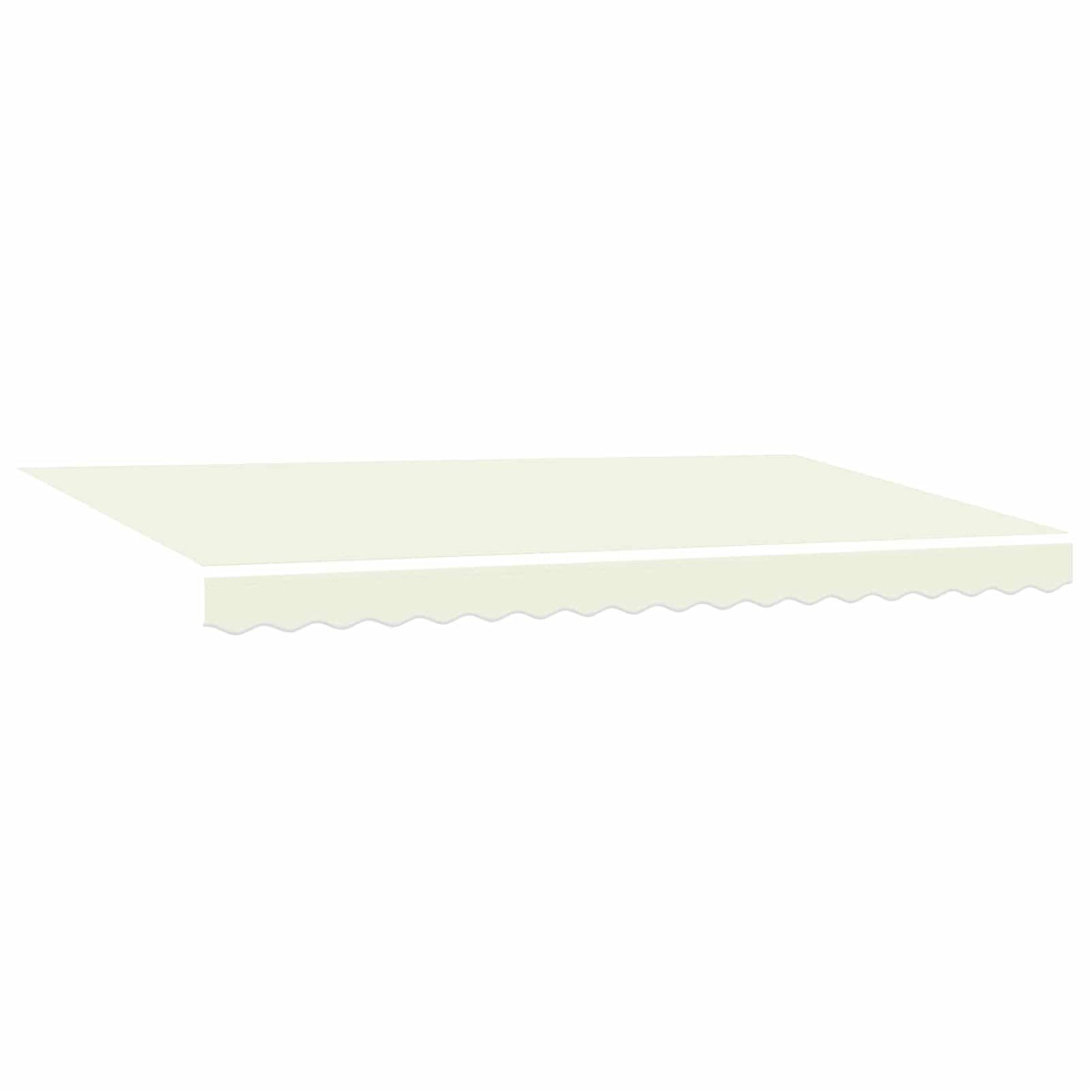 Udtrækkelig markise Creme 400 x 200 cm Stof