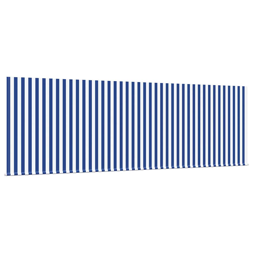 Udtrækkelig markise Blå og Hvid 400 x 200 cm