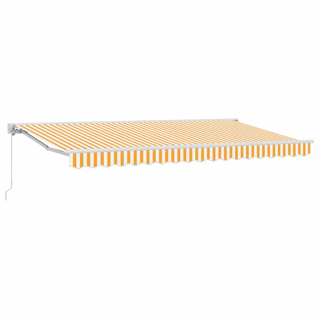 Markiseramme Gul og Hvid 400 x 200 cm