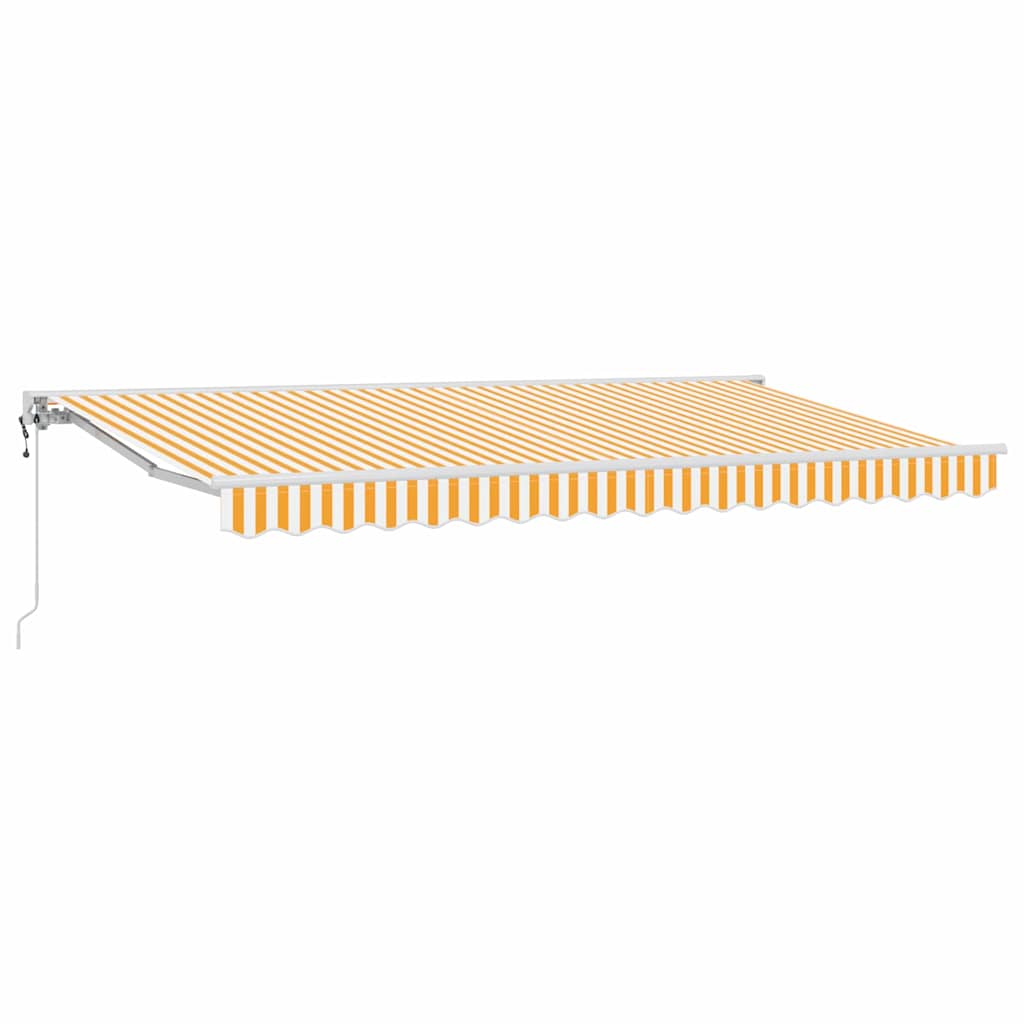 Markiseramme Gul og Hvid 400 x 200 cm