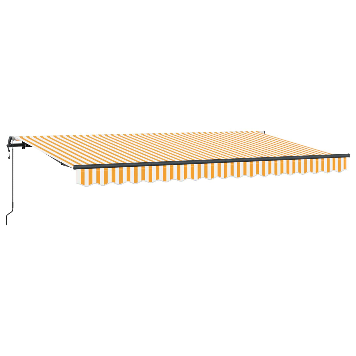 Udtrækkelig markise Gul 400 x 200 cm Stof