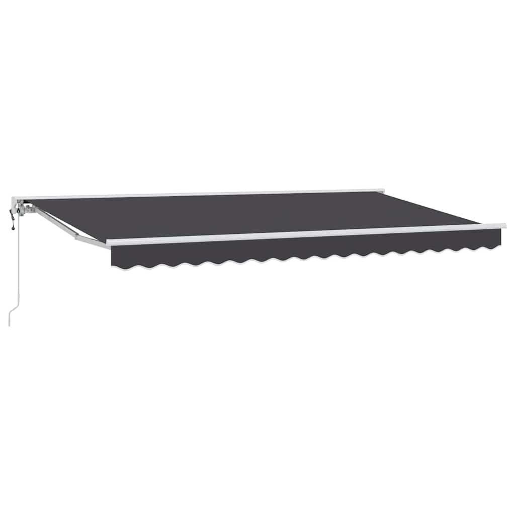 Markiseramme Antracit 400 x 200 cm Polyester med PU belægning
