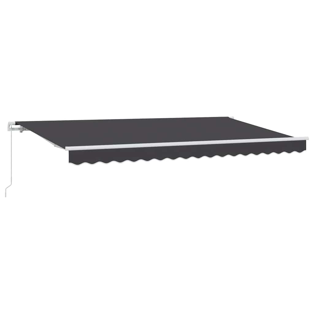 Udtrækkelig markise Antracit 400 x 200 cm Stof