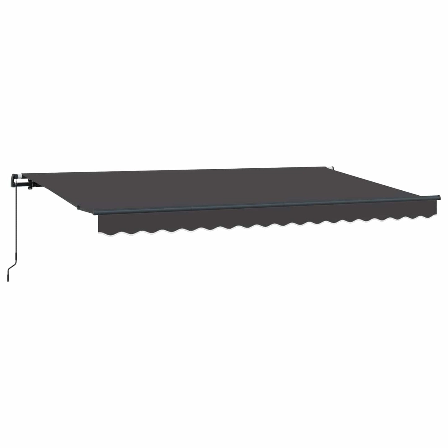 Udtrækkelig markise Antracit 400 x 200 cm Stof