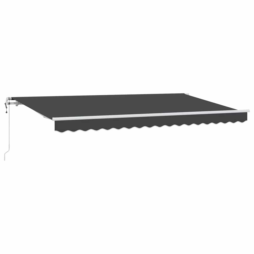 Udtrækkelig markise Antracit 400 x 200 cm Stof