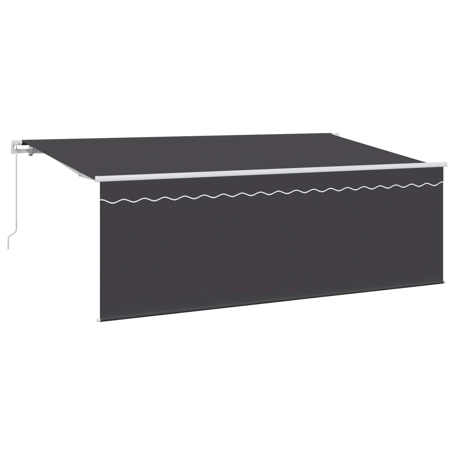 Udtrækkelig markise Antracit 400 x 200 cm