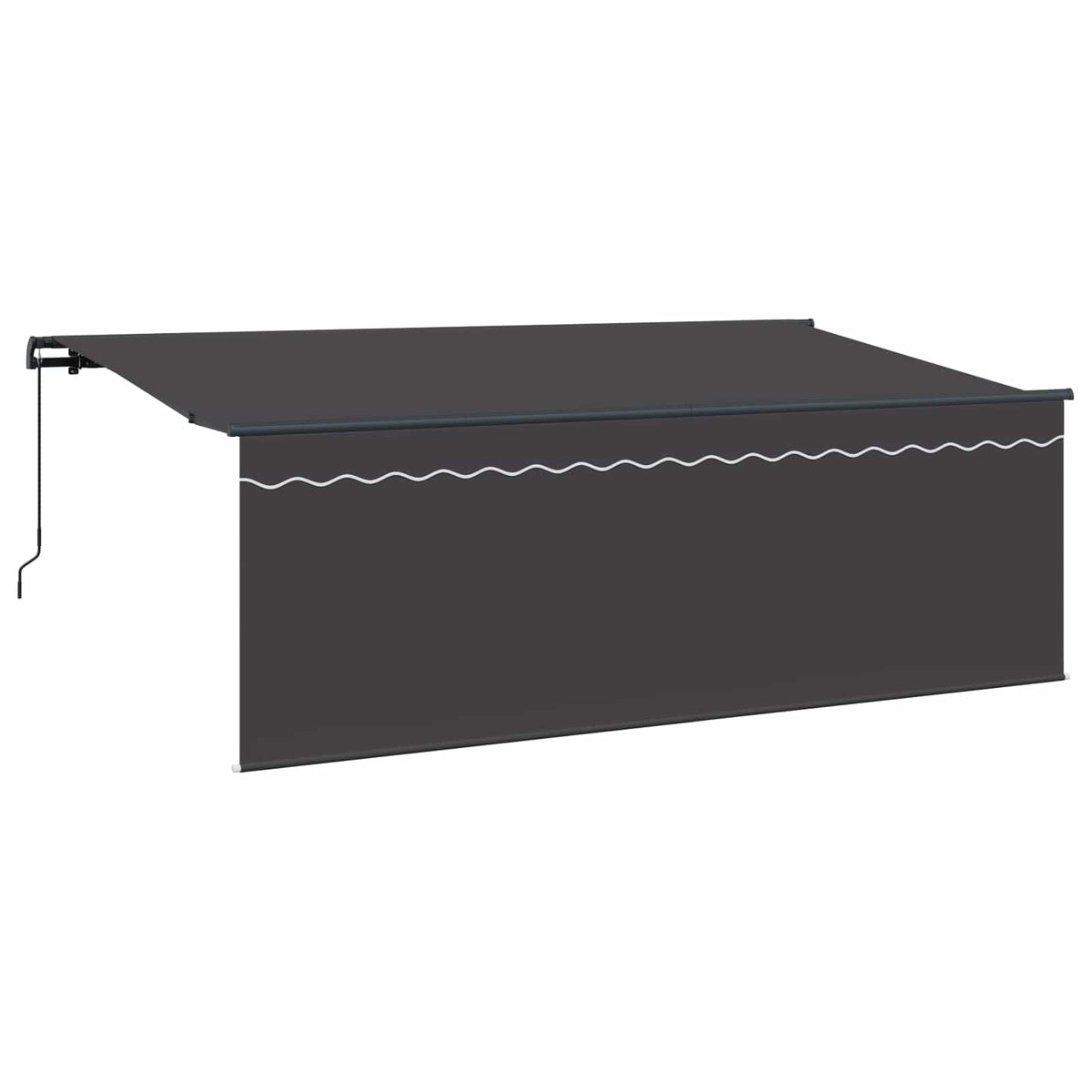 Udtrækkelig markise Antracit 400 x 200 cm