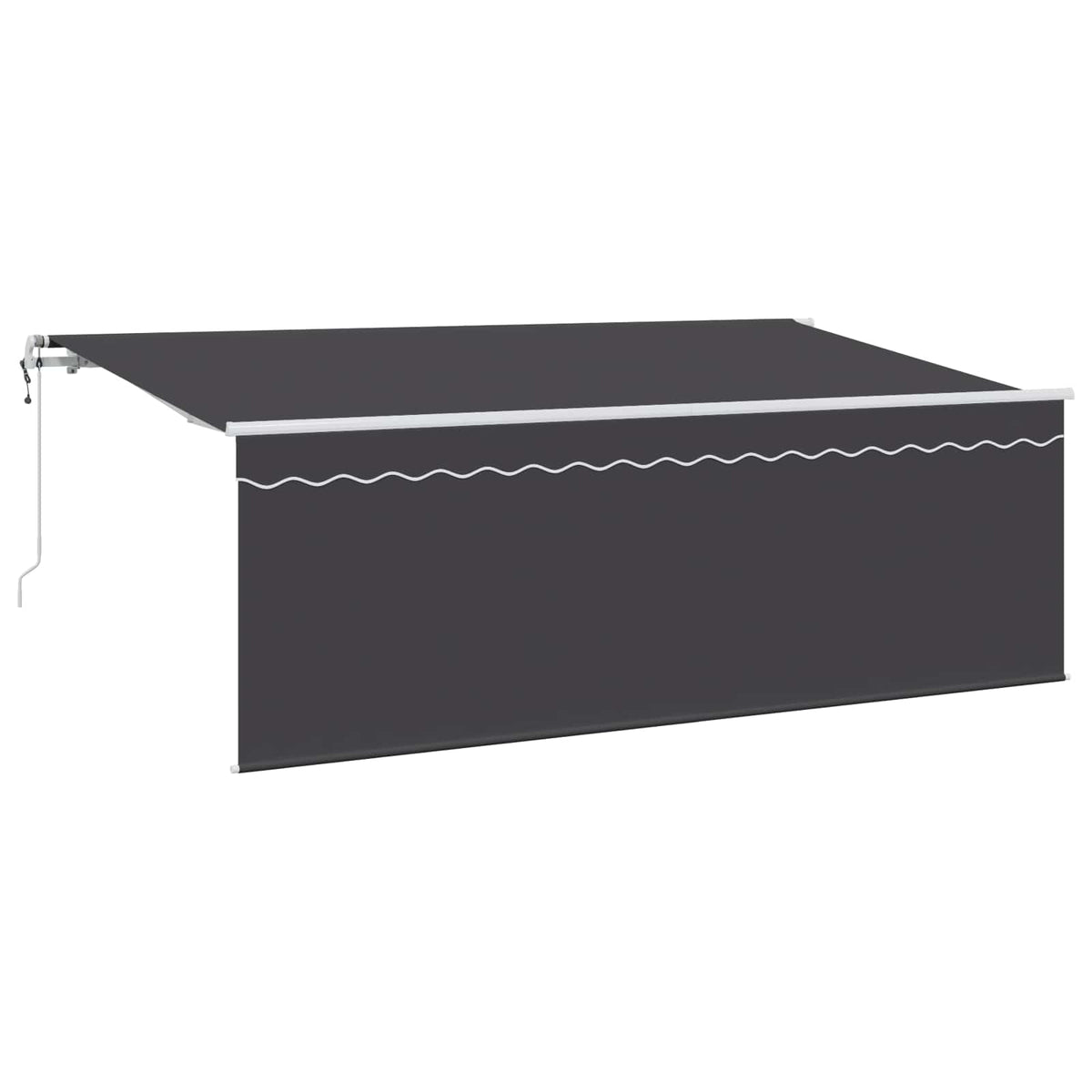 Udtrækkelig markise Antracit 400 x 200 cm