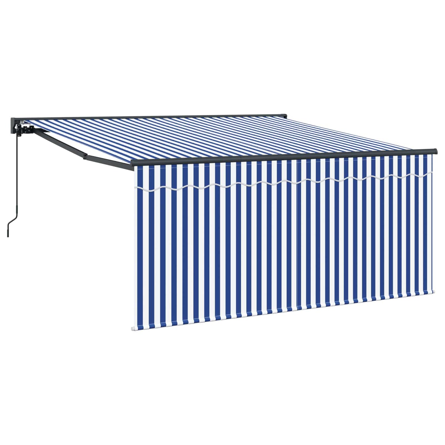Udtrækkelig markise Blå og Hvid 300 x 250 cm