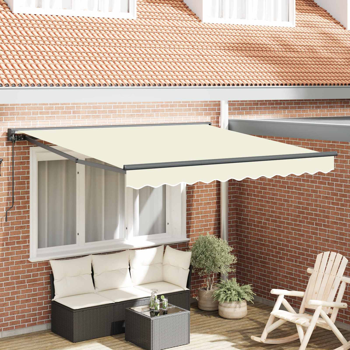 Markiseramme Cremefarvet 300 x 250 cm