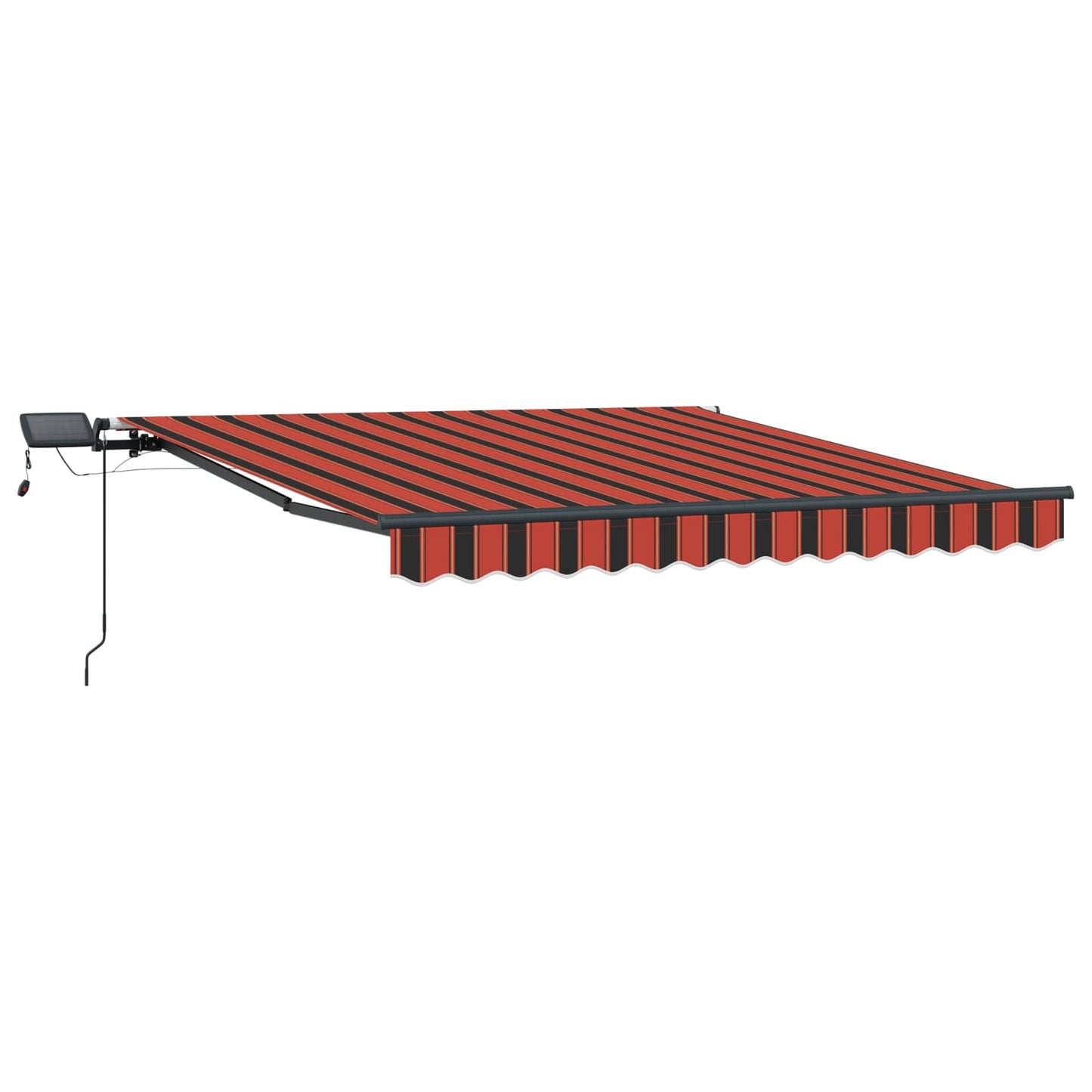 Udtrækkelig markise orange og brun 300 x 250 cm