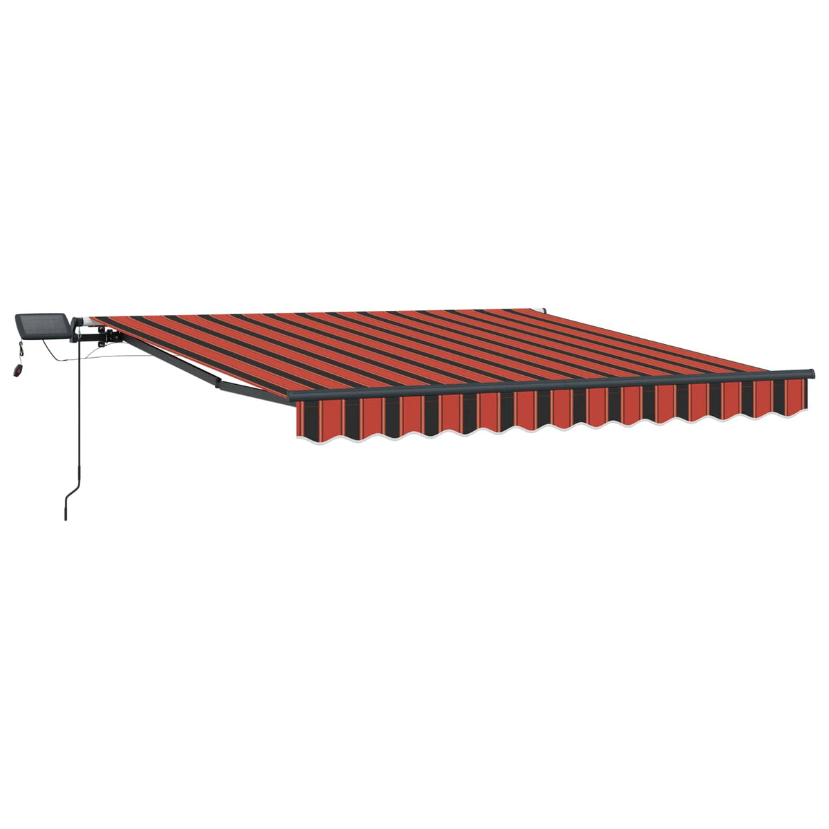 Udtrækkelig markise orange og brun 300 x 250 cm