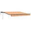 Udtrækkelig markise Gul og orange 300 x 250 cm