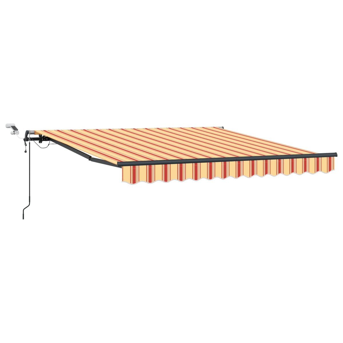 Udtrækkelig markise Gul og orange 300 x 250 cm Polyester