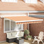 Udtrækkelig markise Gul og orange 300 x 250 cm Stof og Metal