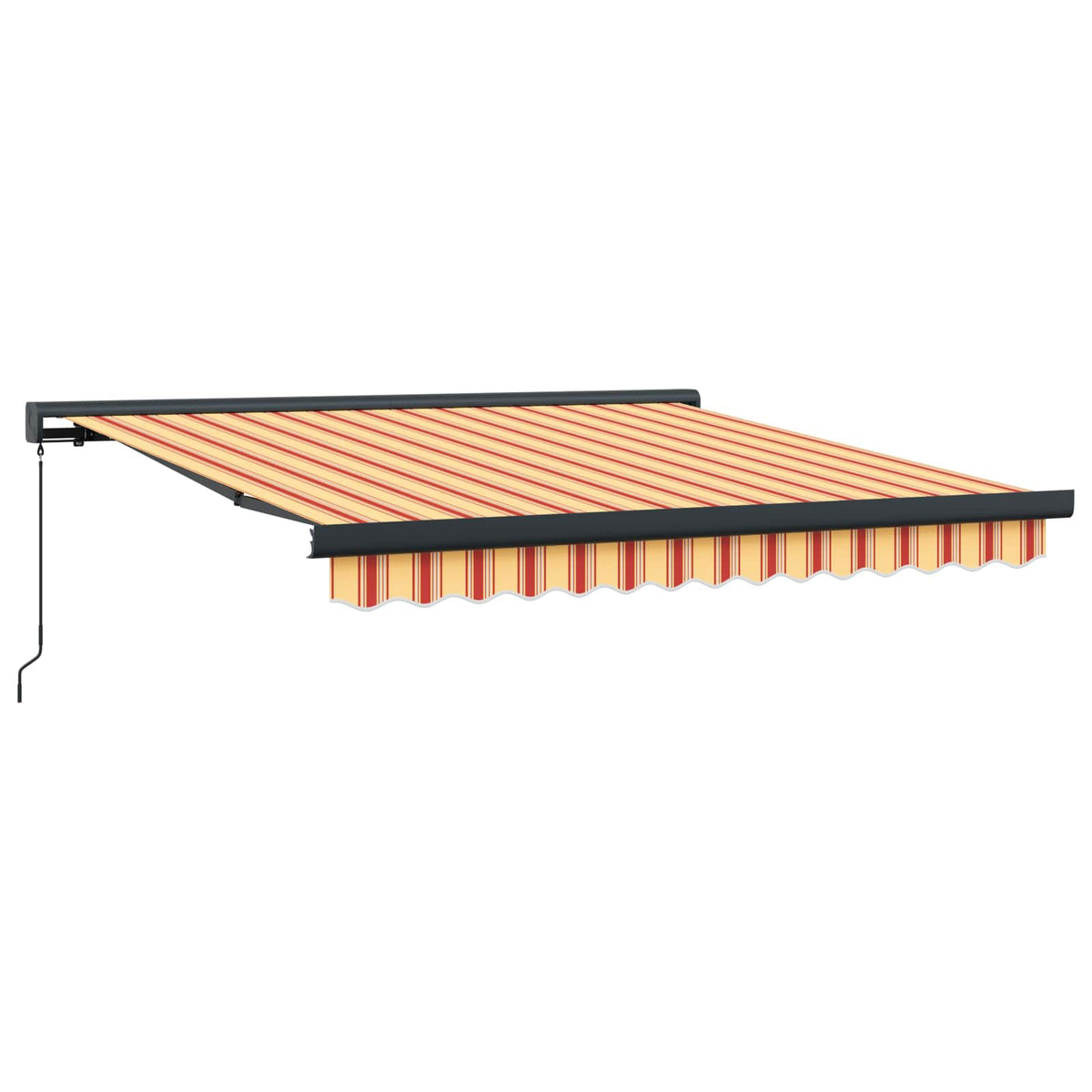 Udtrækkelig markise Gul og orange 300 x 250 cm