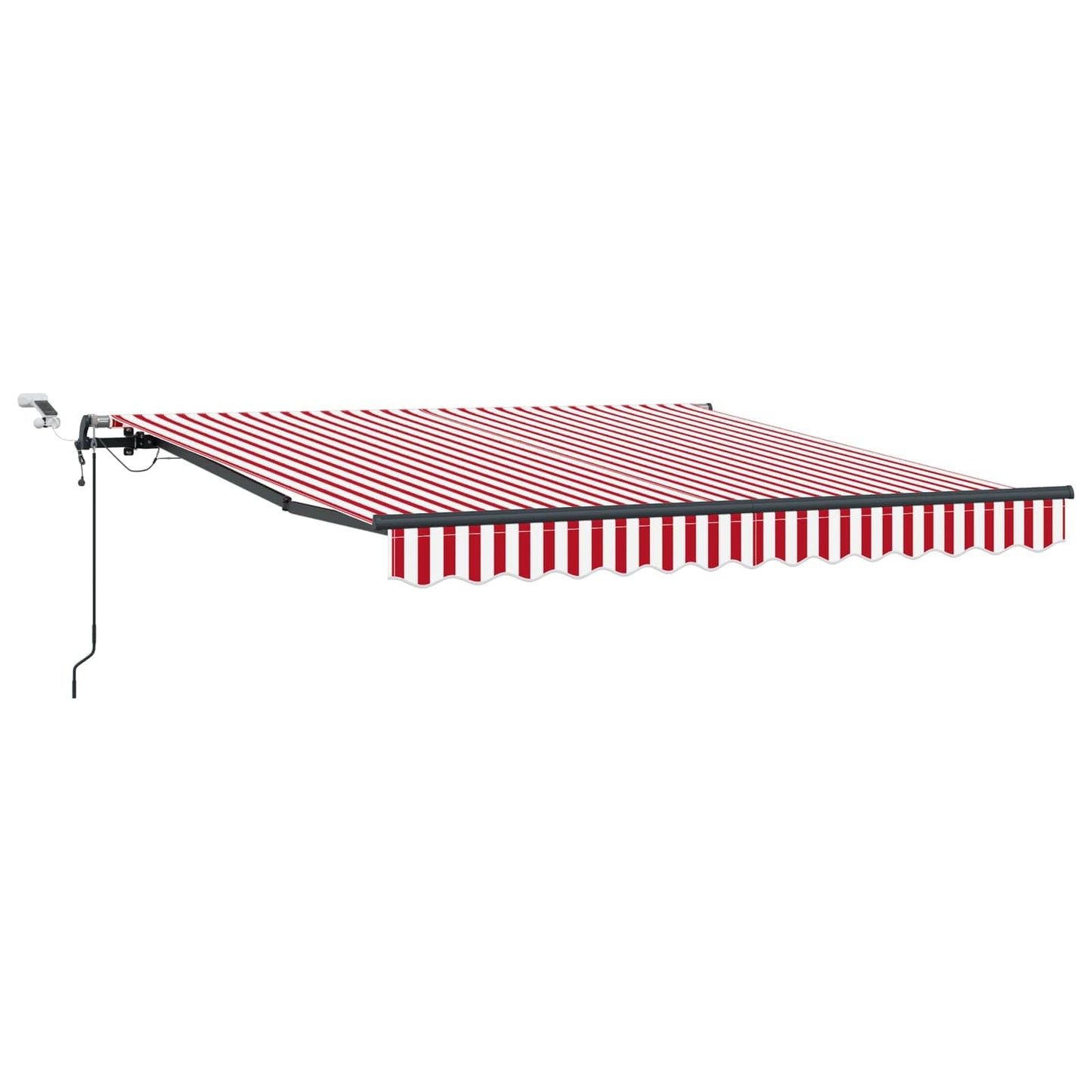Udtrækkelig markise Rød og Hvid 300 x 250 cm Polyester