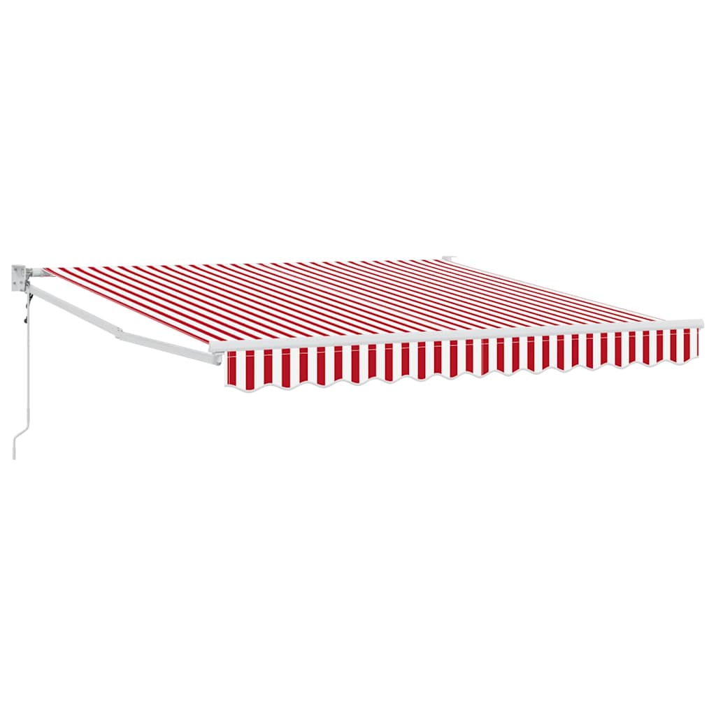 Udtrækkelig markise Rød 300 x 250 cm Polyester og metal
