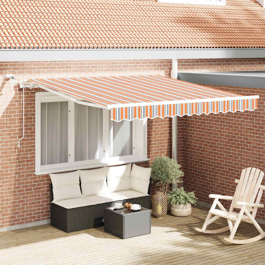 Udtrækkelig markise Flerfarvet 300 x 250 cm Polyester