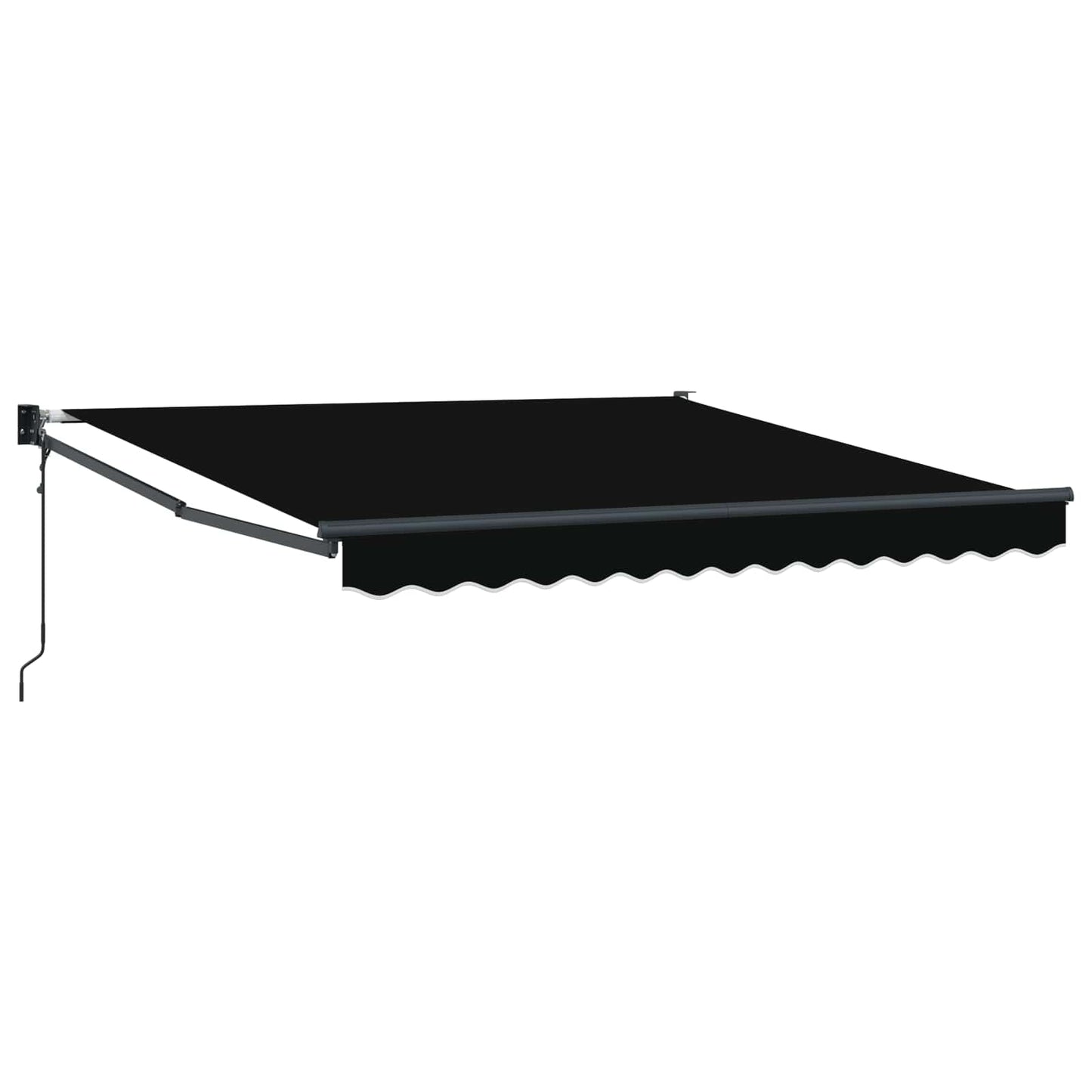 Udtrækkelig markise Sort 300 x 250 x 165 cm Polyester og metal