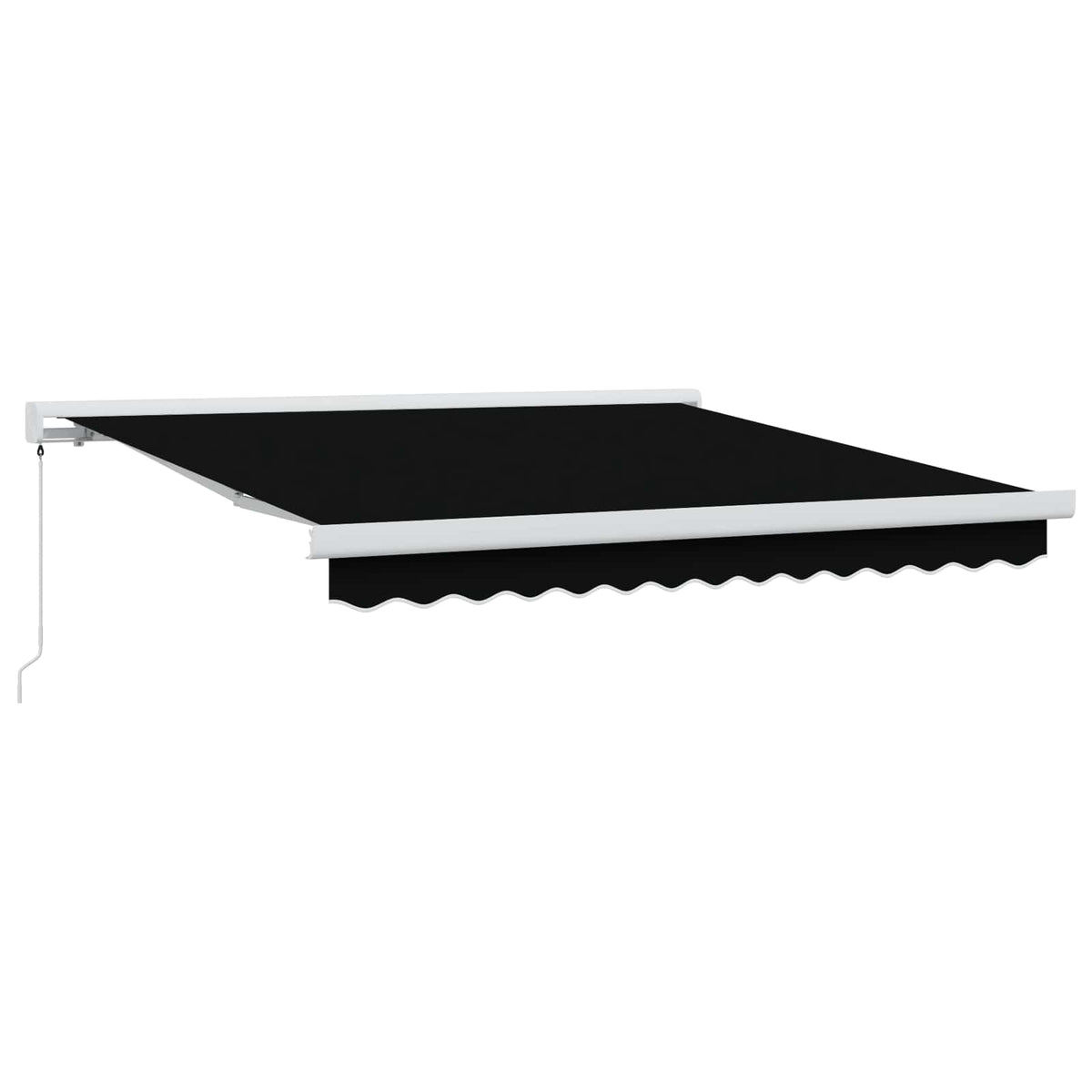 Udtrækkelig markise Sort 300 x 250 cm Canvas og Aluminium