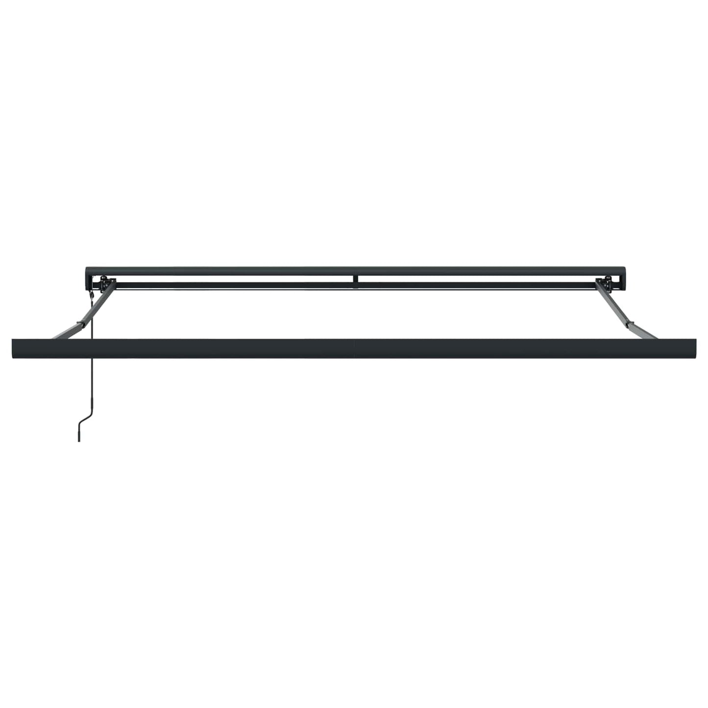 Udtrækkelig markise Sort 300 x 250 x 165 cm Stof og Metal