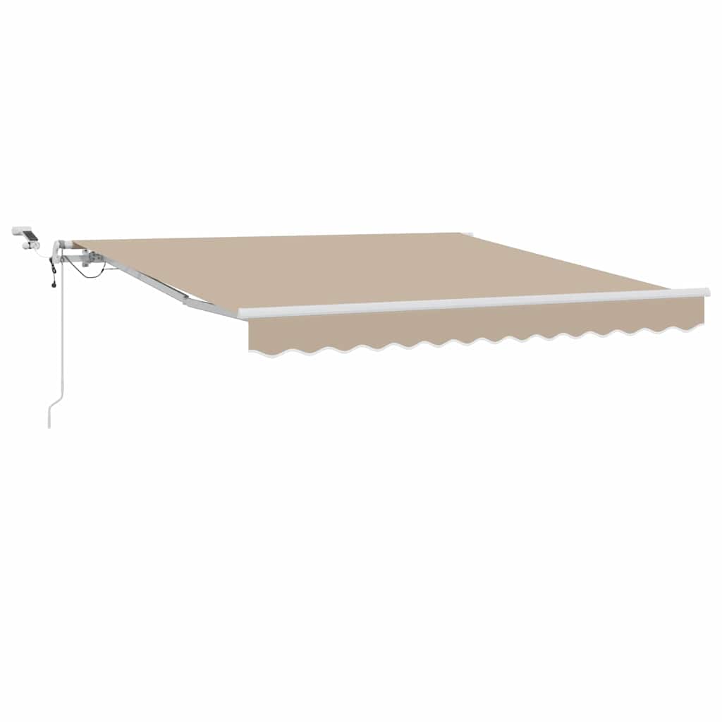 Udtrækkelig markise Beige 300 x 250 cm Polyester