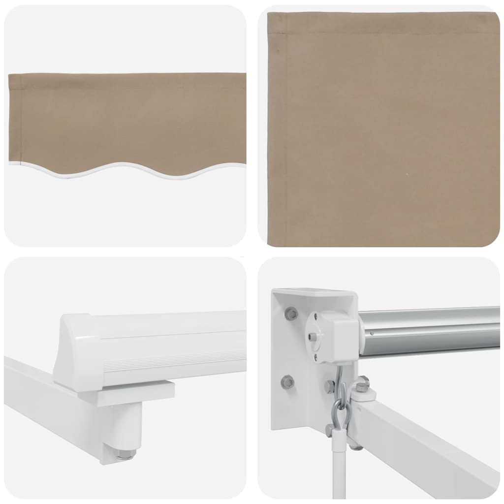 Udtrækkelig markise Beige 300 x 250 x 165 cm