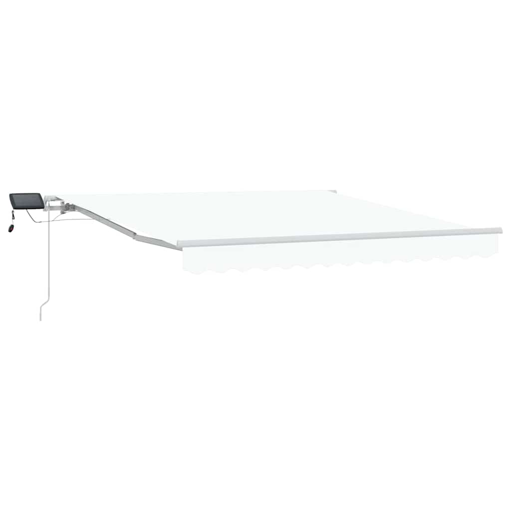 Udtrækkelig markise Hvid 300 x 250 cm Stof og aluminium