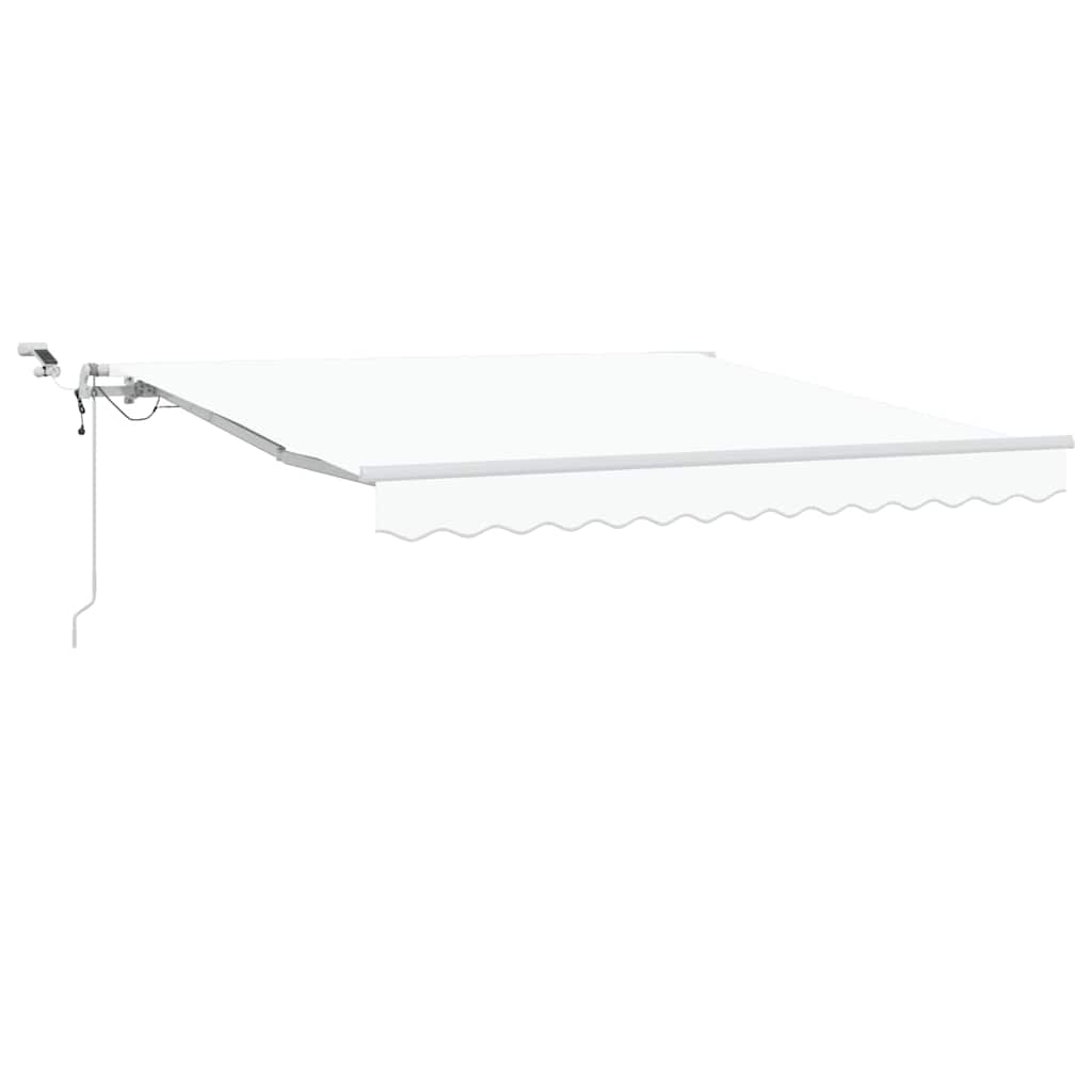 Udtrækkelig markise Hvid 300 x 250 cm Polyester